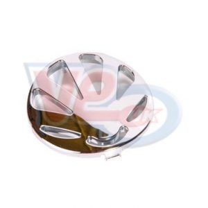 CHROME ROUND SHELL PATTERN HORN GRILLE – FITS LX MODELS UP TO 2012
