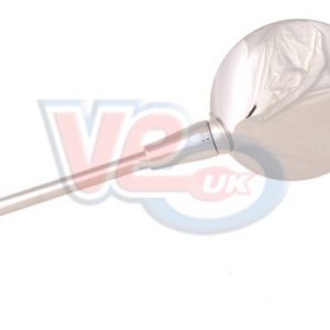 CHROME ROUND MIRROR – LEFT – WITH M8 LEFT HAND THREAD