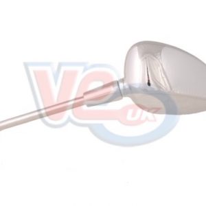 CHROME MIRROR – LEFT – WITH M8 LEFT HAND THREAD