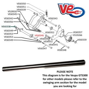 SPACER 290mm x 18mm x 12.5mm – PIAGGIO 597857