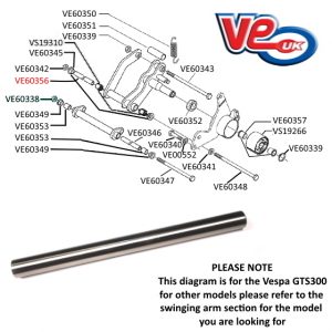 SPACER 189mm x 15mm – PIAGGIO CM067806