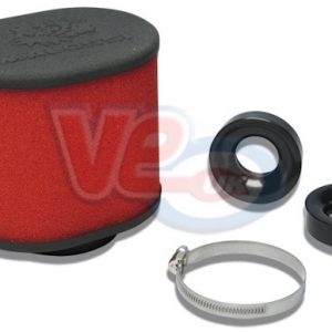 MALOSSI 60mm E15 RED SPONGE AIR FILTER – COMES WITH RINGS FOR THREADED PHBG & PHBL