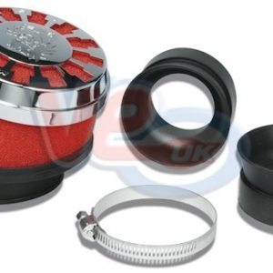MALOSSI 42mm, 50mm, 60mm E13 RED SPONGE AIR FILTER – DELLORTO PHBH-VHST, KEIHIN, MIKUNI