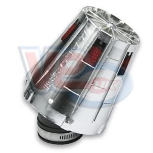 MALOSSI 38mm E5 CHROME ANGLED SPORTS AIR FILTER with COVER – DELLORTO PHVA-PHBN, MIKUNI