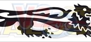 RIGHT HAND MALOSSI BLACK LION STICKER 24cm