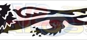 LEFT HAND MALOSSI BLACK LION STICKER 24cm