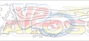 LEFT HAND MALOSSI WHITE LION STICKER 24cm