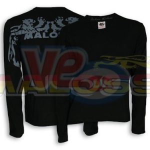 BLACK T-SHIRT MALOSSI GRIFFE LONG SLEEVE – LARGE