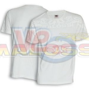 WHITE T-SHIRT MALOSSI GRIFFE SHORT SLEEVE – SMALL