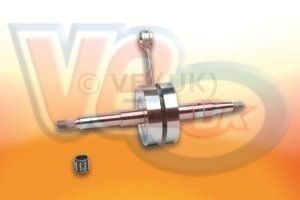 MALOSSI RHQ CRANKSHAFT – 39mm STROKE – 85mm ROD – FOR 12mm GUDGEON PIN