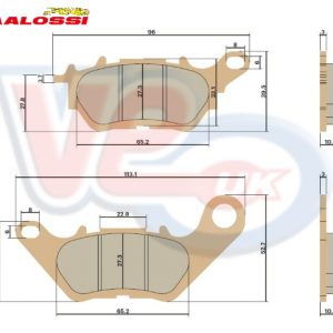BRAKE PADS – MALOSSI MHR SYNT – REAR ON EURO 5 MODELS 2021>