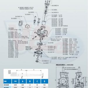 POLINI CP CARB SPARES – WHITE FLOAT