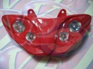 4 BULB HALOGEN HEADLAMP – RED