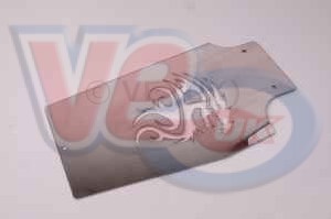 STAINLESS STEEL REAR UNDERTRAY TRIM WITH LASER CUT TRIBAL DRAGON – SCREW ON