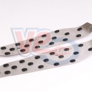 STAINLESS STEEL FLOORPLATES WITH RUBBER INSETS