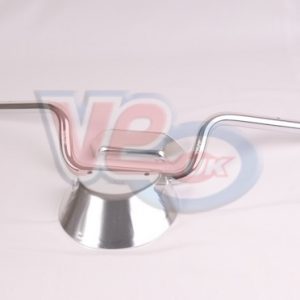 HANDLEBAR AND COVER – POLISHED SILVER ALLOY