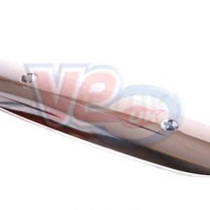 PLASTIC EXHAUST HEAT SHIELD – CHROME – FOR INJECTION MODELS WITH 250mm HOLE SPACING