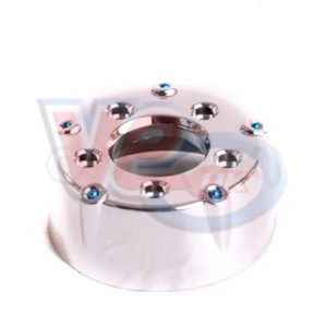 EXHAUST END CAP – CHROME – FOR INJECTION MODELS WITH 250mm HOLE SPACING