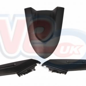 FRONT MUDGUARD 3 PART SET – MATT BLACK – CENTRAL MUDGUARD AND 2 SIDE PANELS