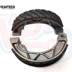 NEW FREN GROOVED BRAKE SHOES – LAMBRETTA GP TYPE