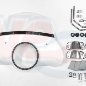 CUPPINI CIRCLE TYPE MOD FLYSCREEN – WHITE – LAMBRETTA LI