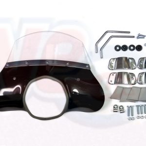 CUPPINI CIRCLE TYPE MOD FLYSCREEN – BLACK – LAMBRETTA Sx-Tv