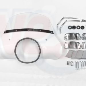 CUPPINI CIRCLE TYPE MOD FLYSCREEN – WHITE – LAMBRETTA Sx-Tv