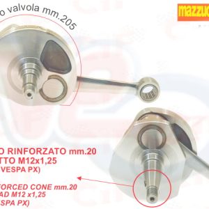 MAZZUCCHELLI 57mm COMP CRANK WITH PX TAPER – VESPA 125-150 1961-1978
