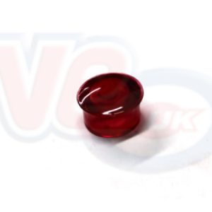 RED HEADLAMP ON LENS 12.5mm  – OLD VESPA MODELS WITH MUDGUARD LAMP