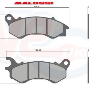DISC PADS – MALOSSI SPORT – FRONT on 2009-2018 MODELS