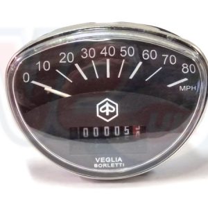 REPLICA SPEEDO ASSY – BLACK FACE 80mph – VESPA RALLY