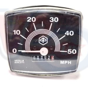 REPLICA SPEEDO ASSY – BLACK FACE 50mph – VESPA 50 SPECIAL