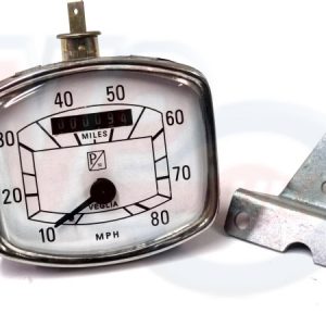 REPLICA SPEEDO ASSY – WHITE FACE 80mph – VESPA GS150 VS1-4