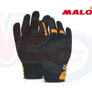 MALOSSI MID SEASON GLOVES – SIZE L – BLACK & ORANGE