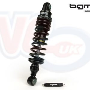 BGM PRO R12 REAR DAMPER 300-310mm – BLACK – LAMBRETTA SERIES 1-2-3