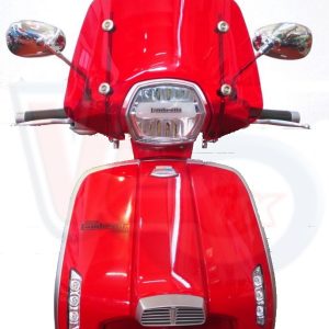 TRANSPARENT RED FLYSCREEN WITH BRACKETS – LAMBRETTA V SPECIAL