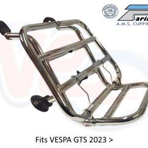 CUPPINI FRONT CARRIER – CHROME – VESPA GTS 2023 on MODELS