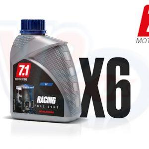 CASE OF 6 MALOSSI 7.1 RACING FULL SYNT -SAE 20W-30- RACING 2 STROKE OIL – 6 x 1 litre