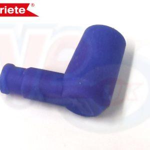 ARIETE SILICONE 90 DEGREE SPARK PLUG CAP – BLUE