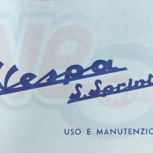 REPRODUCTION 90SS HANDBOOK – PLEASE NOTE THE TEXT IS IN ITALIAN