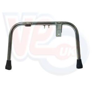 SILVER ZINC PLATED CENTRE STAND – FOR LMLs WITH 2 SPRING MOUNTINGS