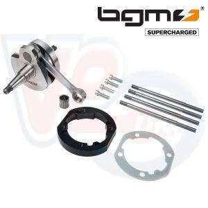BGM CRANK & ADAPTER KIT to FIT A MALOSSI or POLINI 221 CYLINDER ON A  VESPA PX125/150 MOTOR