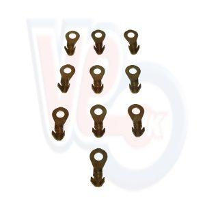 PACK OF 10 – 4mm BRASS RING TERMINALS
