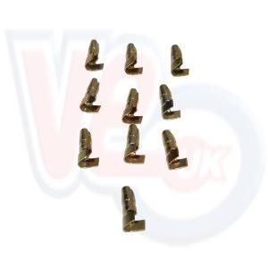 PACK OF 10 – BRASS 4mm MALE BULLET TERMINALS