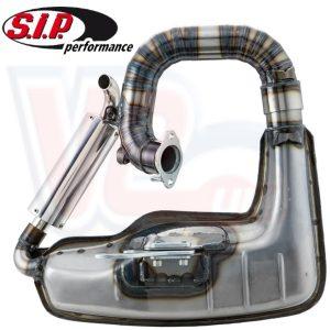 SIP CLUBSPORT CURLY EXHAUST for QUATTRINI CYLINDERS – LAMBRETTA