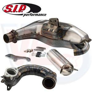 SIP CLUBSPORT SILENT CURLY EXHAUST with TS1 FLANGE – LAMBRETTA