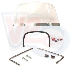 VE ACTIF MOD FLYSCREEN with FITTINGS – WHITE – VESPA 50 SPECIAL