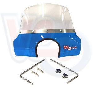 VE ACTIF MOD FLYSCREEN with FITTINGS – SOLID BLUE – VESPA 90 – VESPA100