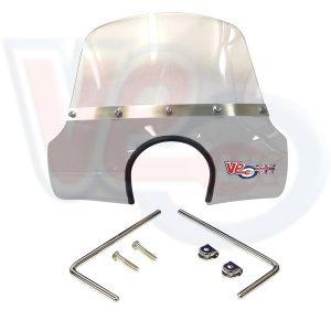 VE ACTIF MOD FLYSCREEN with FITTINGS – TRANSPARENT SMOKED – VESPA 90 – VESPA100