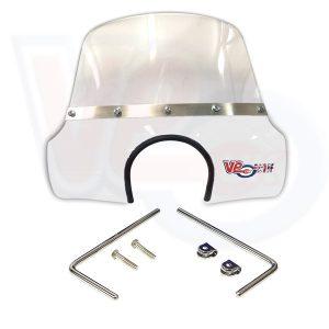 VE ACTIF MOD FLYSCREEN with FITTINGS – WHITE – VESPA 90 – VESPA100